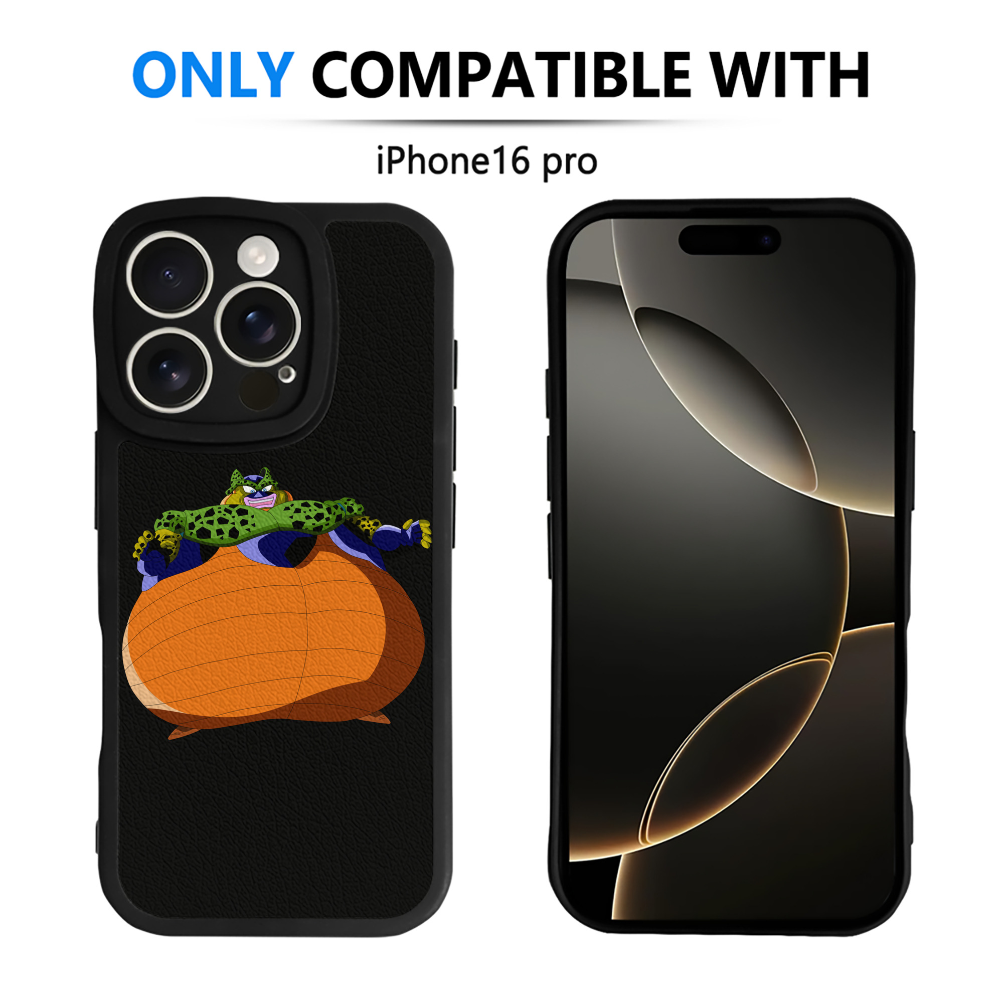 （画像用） ドラゴンボール セル DRAGON BALL Cell 【iPhone 16シリーズ対応】シリコンスマホケース（レザー調） 材質：シリコン